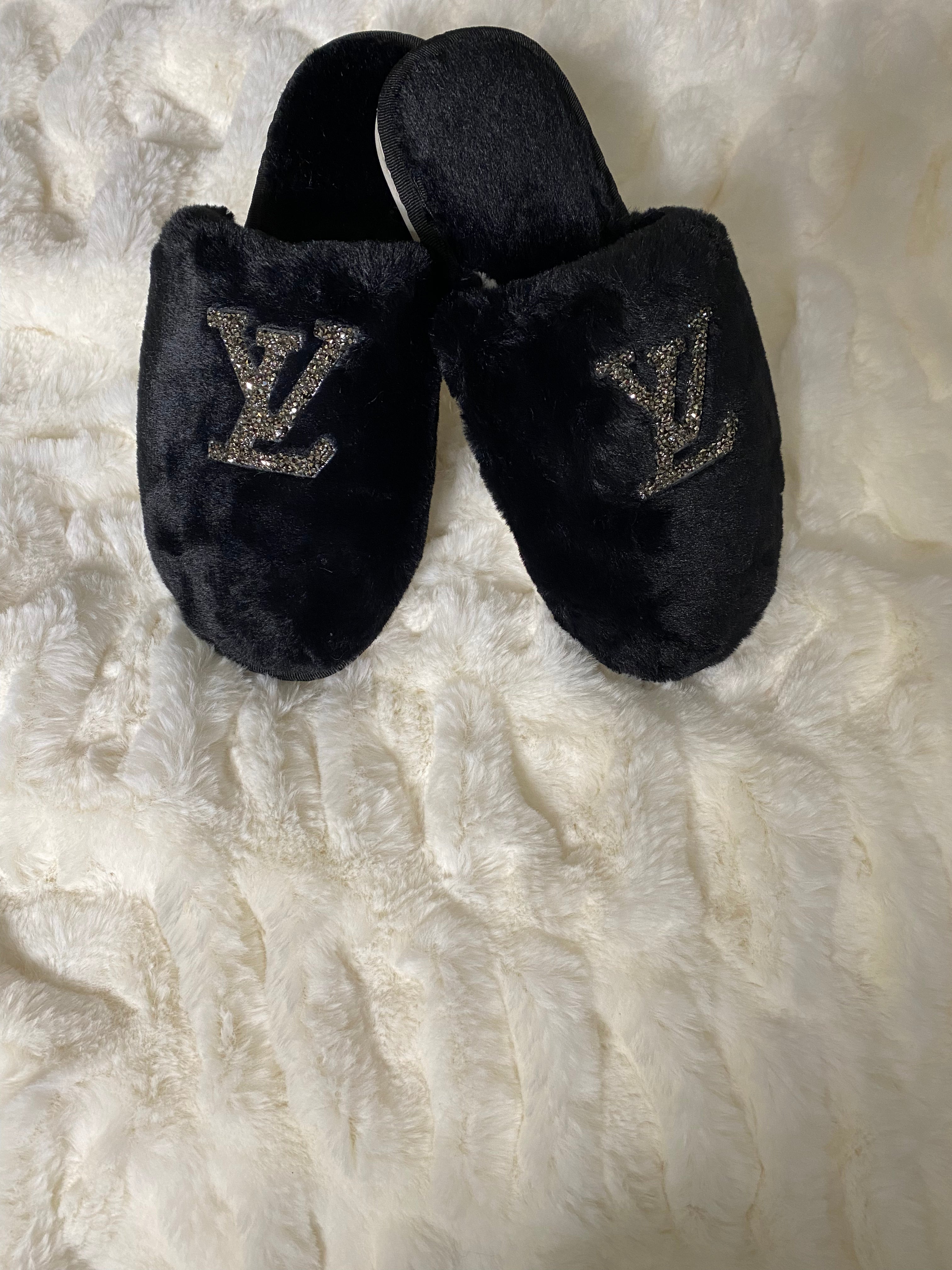 Fancy feet Slippers (LV blue) – SleepPrissyBoutique