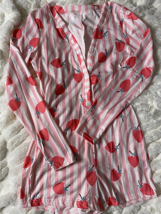 STRAWBERRY DELIGHT ONESIE